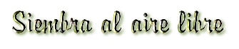 Siembra al aire libre