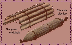 Campana ondulada - Tnel de plstico
